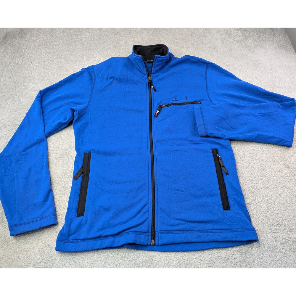 Polo Sport Ralph Lauren Mens Size Medium Blue Fleece Full Zip Jacket Activewear - Picture 2 of 10